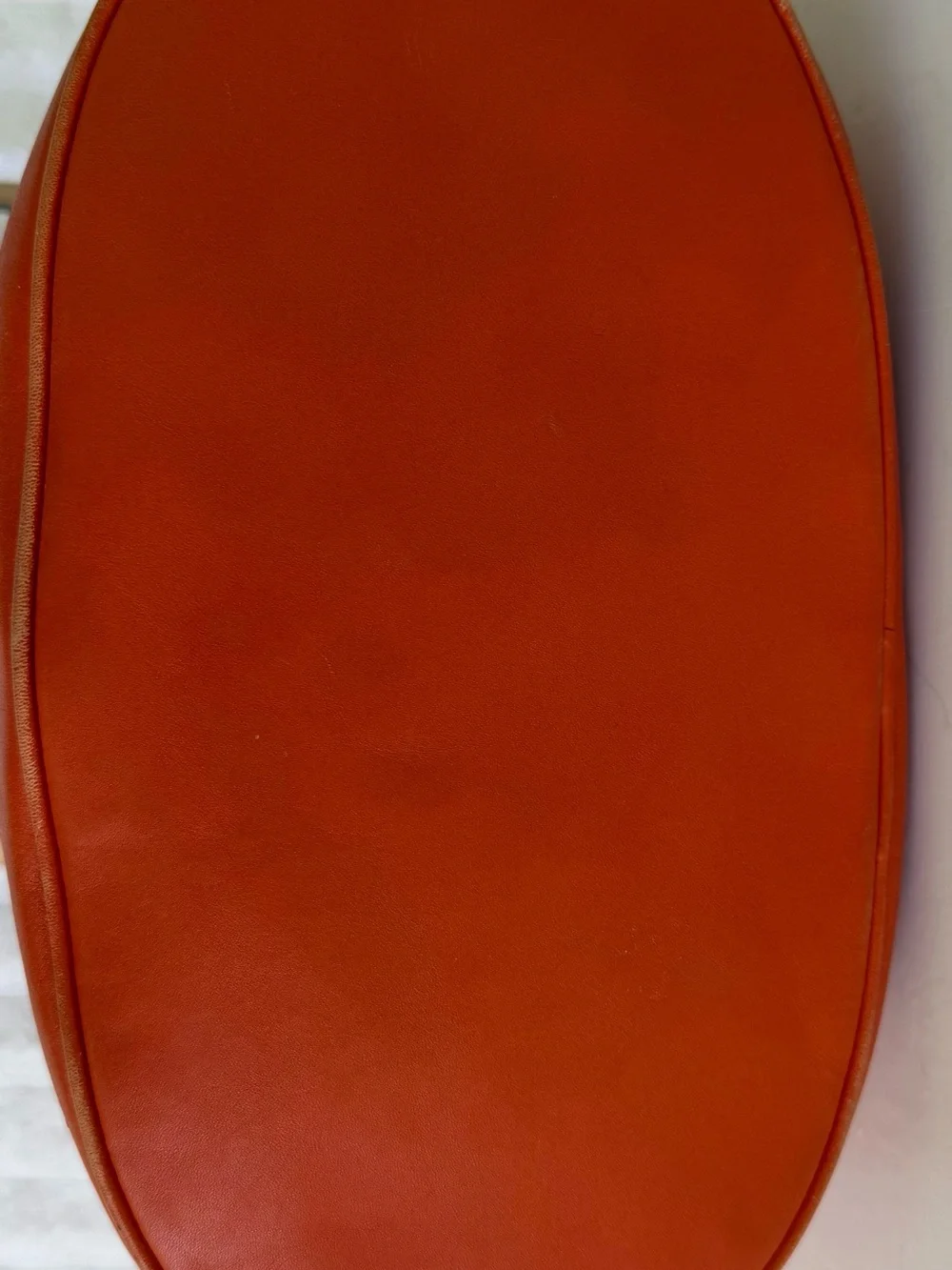 Michael Kors Orange Leather Tote with Tan Straps